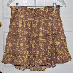 Altar'd State Ruffle Sunflower Skirt